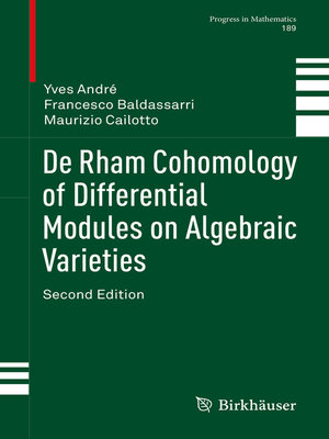 cover image of De Rham Cohomology of Differential Modules on Algebraic Varieties
